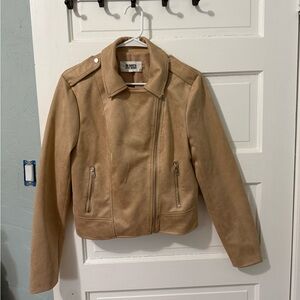 BB Dakota by Steve Madden Tan Suede Moto Jacket